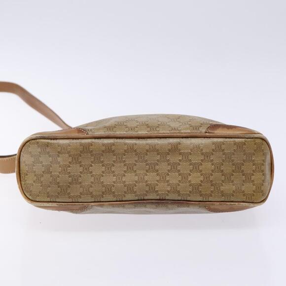 CELINE Macadam Canvas Shoulder Bag Pvc Beige Gold - Picture 9 of 13
